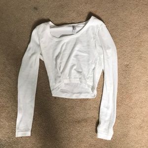 American Apparel White Crop Top